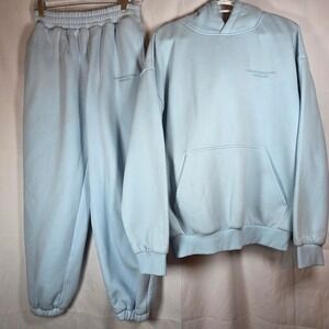 Comfrt Pastel Edit Hoodie and Sweatpants Set Light Blue Mens M/L Loungewear